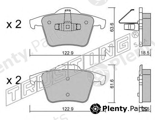 TRUSTING part 704.0 (7040) Brake Pad Set, disc brake