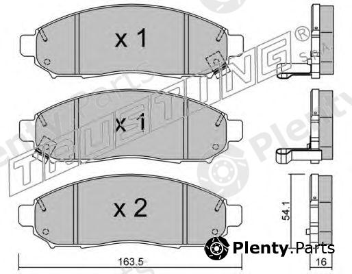 TRUSTING part 759.0 (7590) Brake Pad Set, disc brake