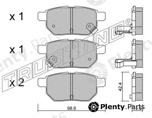  TRUSTING part 762.0 (7620) Brake Pad Set, disc brake