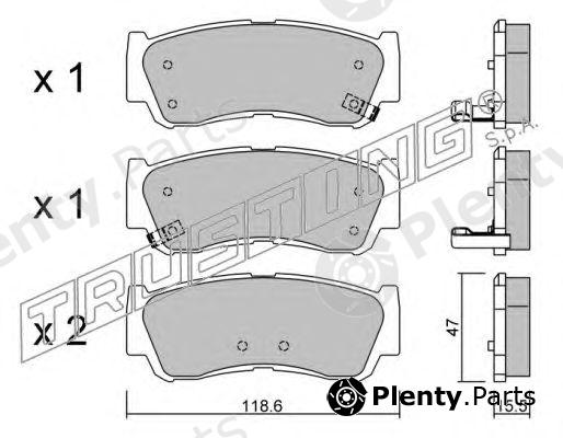  TRUSTING part 804.0 (8040) Brake Pad Set, disc brake