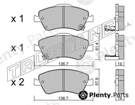  TRUSTING part 810.0 (8100) Brake Pad Set, disc brake