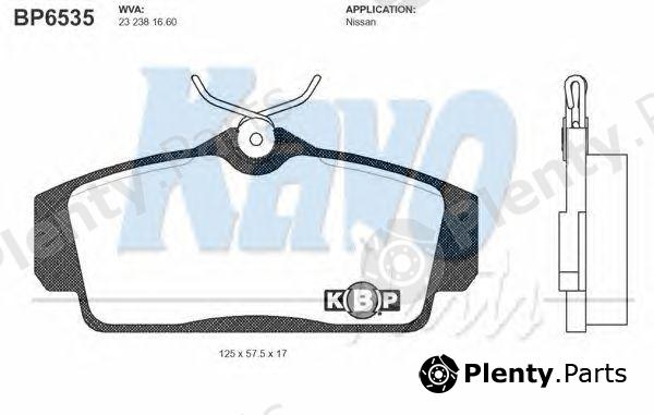  KAVO PARTS part BP-6535 (BP6535) Brake Pad Set, disc brake