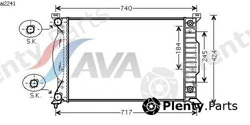  AVA QUALITY COOLING part AI2241 Radiator, engine cooling