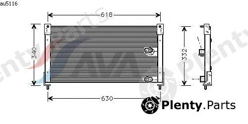  AVA QUALITY COOLING part AU5116 Condenser, air conditioning