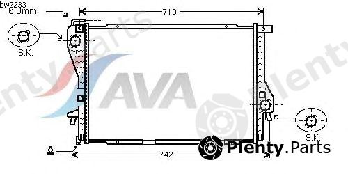  AVA QUALITY COOLING part BW2233 Radiator, engine cooling