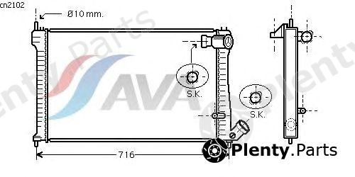  AVA QUALITY COOLING part CN2102 Radiator, engine cooling