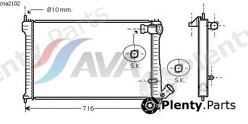  AVA QUALITY COOLING part CNA2102 Radiator, engine cooling