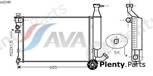  AVA QUALITY COOLING part CNA2140 Radiator, engine cooling