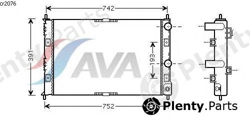  AVA QUALITY COOLING part CR2076 Radiator, engine cooling