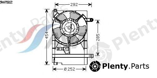  AVA QUALITY COOLING part DW7512 Fan, radiator