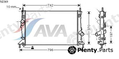  AVA QUALITY COOLING part FDA2369 Radiator, engine cooling