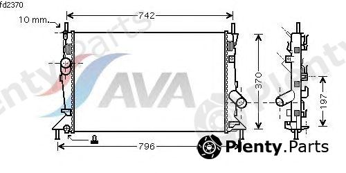  AVA QUALITY COOLING part FDA2370 Radiator, engine cooling