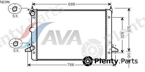  AVA QUALITY COOLING part FDA2396 Radiator, engine cooling