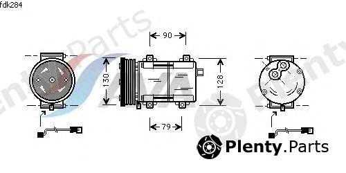  AVA QUALITY COOLING part FDAK284 Compressor, air conditioning