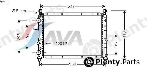  AVA QUALITY COOLING part FT2109 Radiator, engine cooling