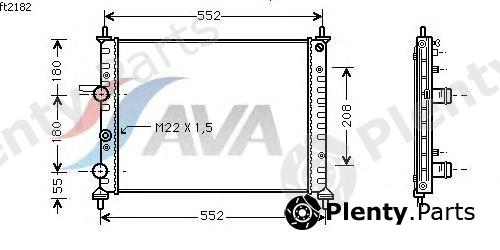  AVA QUALITY COOLING part FT2182 Radiator, engine cooling