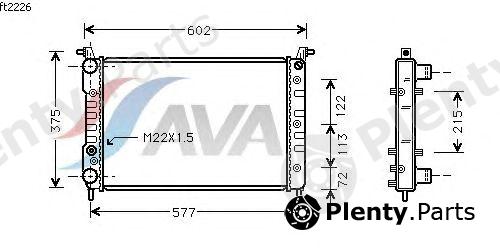  AVA QUALITY COOLING part FT2226 Radiator, engine cooling