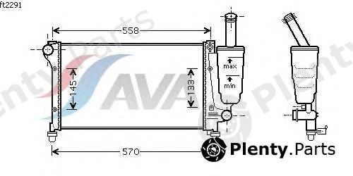  AVA QUALITY COOLING part FT2291 Radiator, engine cooling