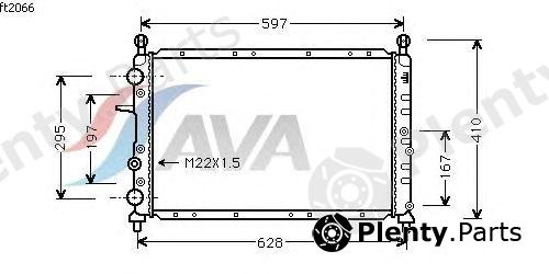  AVA QUALITY COOLING part FTA2066 Radiator, engine cooling