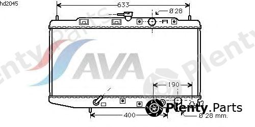  AVA QUALITY COOLING part HD2045 Radiator, engine cooling
