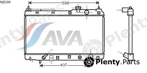 AVA QUALITY COOLING part HD2104 Radiator, engine cooling
