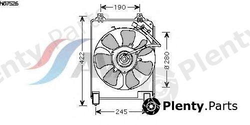  AVA QUALITY COOLING part HD7526 Fan, radiator