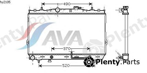  AVA QUALITY COOLING part HY2105 Radiator, engine cooling