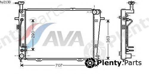  AVA QUALITY COOLING part HY2130 Radiator, engine cooling