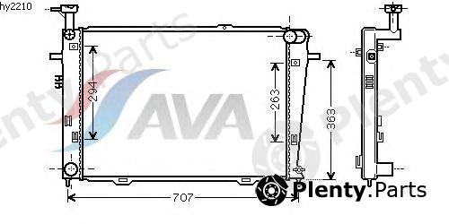  AVA QUALITY COOLING part HY2210 Radiator, engine cooling