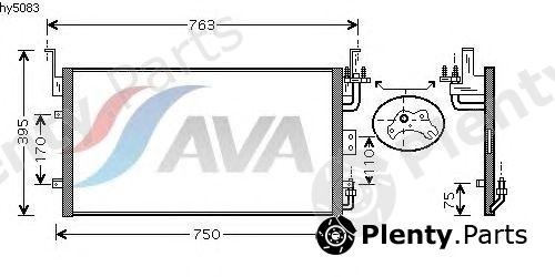  AVA QUALITY COOLING part HY5083 Condenser, air conditioning