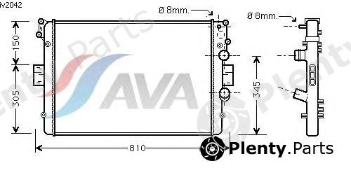  AVA QUALITY COOLING part IV2042 Radiator, engine cooling