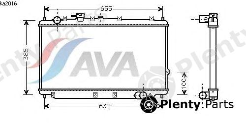  AVA QUALITY COOLING part KA2016 Radiator, engine cooling
