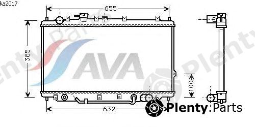  AVA QUALITY COOLING part KA2017 Radiator, engine cooling