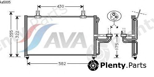  AVA QUALITY COOLING part KA5005 Condenser, air conditioning