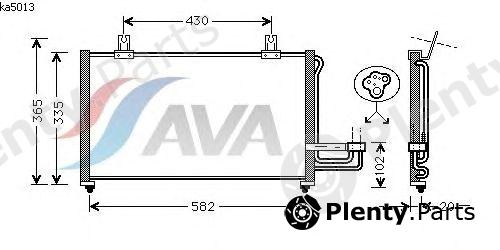  AVA QUALITY COOLING part KA5013 Condenser, air conditioning
