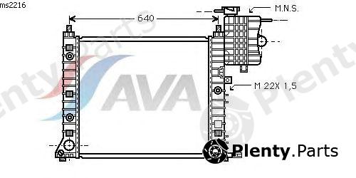  AVA QUALITY COOLING part MS2216 Radiator, engine cooling
