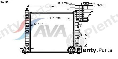  AVA QUALITY COOLING part MS2335 Radiator, engine cooling