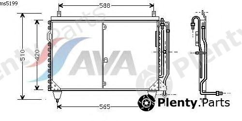  AVA QUALITY COOLING part MS5199 Condenser, air conditioning