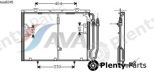  AVA QUALITY COOLING part MSA5245 Condenser, air conditioning