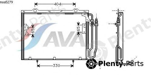  AVA QUALITY COOLING part MSA5279 Condenser, air conditioning