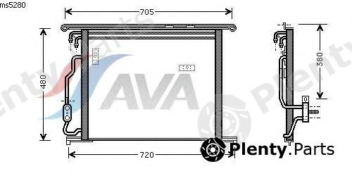 AVA QUALITY COOLING part MSA5280 Condenser, air conditioning