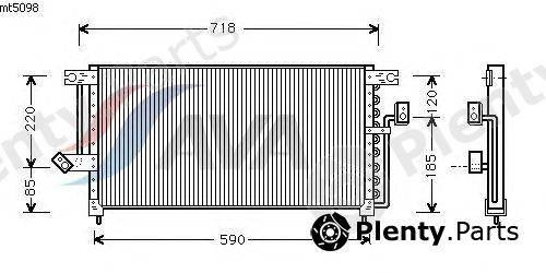  AVA QUALITY COOLING part MT5098 Condenser, air conditioning