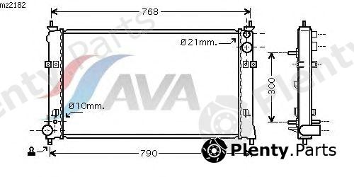  AVA QUALITY COOLING part MZ2182 Radiator, engine cooling