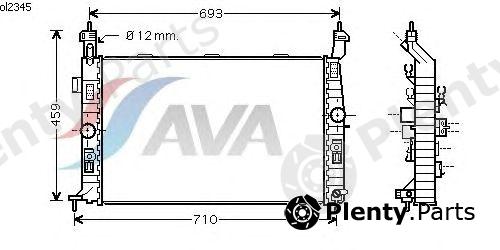  AVA QUALITY COOLING part OL2345 Radiator, engine cooling