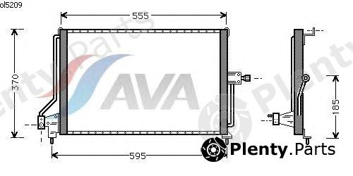  AVA QUALITY COOLING part OL5209 Condenser, air conditioning