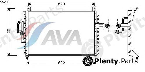  AVA QUALITY COOLING part OL5238 Condenser, air conditioning