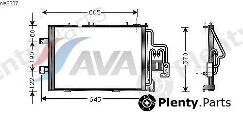  AVA QUALITY COOLING part OLA5307 Condenser, air conditioning