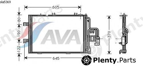  AVA QUALITY COOLING part OLA5369 Condenser, air conditioning