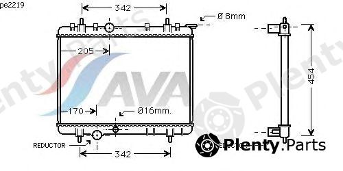  AVA QUALITY COOLING part PE2219 Radiator, engine cooling