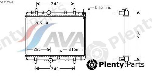  AVA QUALITY COOLING part PEA2249 Radiator, engine cooling